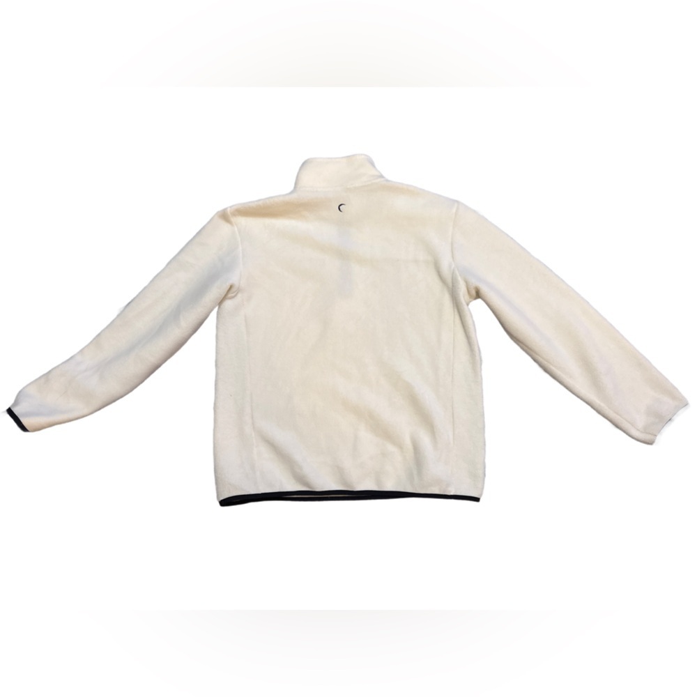 ZYIA Active Cream and Black Fleece Quarter Zip XL - Picture 2 of 4